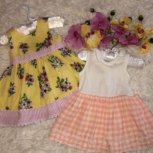 2 BABY DRESSES